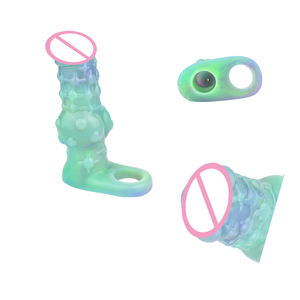 Buitenaardse Penis Mouwen Mannelijke <span class=keywords><strong>Cock</strong></span> Mouw Penis Extensie Voor Mannen Ondersteunen Dorpshipping Seksspeeltje - Product Image 1