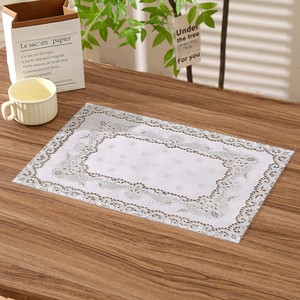 Salvamanteles Rectangular de Encaje Calado Estilo Europeo de Lujo Ligero, Antideslizante, Ecológico, <span class=keywords><strong>Aislante</strong></span> del Calor, Estilo Occidental - Product Image 2