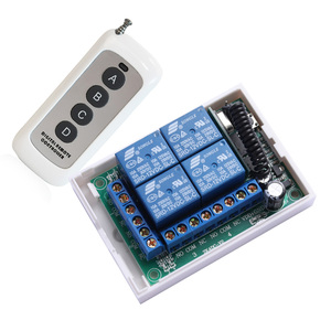 Dc12v 24V 4ch không dây <span class=keywords><strong>RF</strong></span> điều khiển từ xa chuyển đổi cho thiết bị nhà - Product Image 4