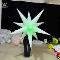 Sac à dos gonflable LED en forme d'étoile de 1,5 m de diamètre, idéal pour les spectacles de théâtre et les fêtes