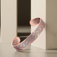 Perhiasan Bio magnetik gelang Totem Viking Fashion gelang tembaga murni untuk terapi magnet Arthritis uniseks