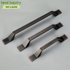 Maniglie Moderne Nere Opache per Mobili, in Zamak Solido, Maniglie Geometriche per Cassetti 96mm 128mm, Ferramenta per Armadi, Cucine e Cassettiere - Product Image 3