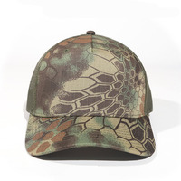 Gorras de Béisbol Personalizadas de 5 Paneles con Visera Curva para Hombre, Gorras Trucker Lisas con Estampado de Guepardo y Camuflaje con Logotipo Personalizado