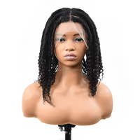 Originea 2026 Hot Freego Perruque en cheveux humains à pointes bouclées, dreadlocks, cheveux vietnamiens bruts, bouclés crépus, perruque en dentelle complète