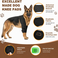 Attelle de soutien pour coude de chien en mousse compressée rembourrée avec fermeture auto-agrippante, pour blessures articulaires et coude enflé, soin canin, bandage pour coude de chien