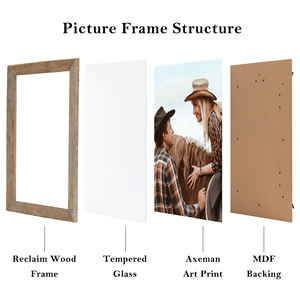 Premium Hand Carved Pine Wood Photo <b>Frame</b> Indian Manufacture Exporter Tempered Glass Distressed Gallery <b>Wall</b> Table Display Decor - Product Image 2