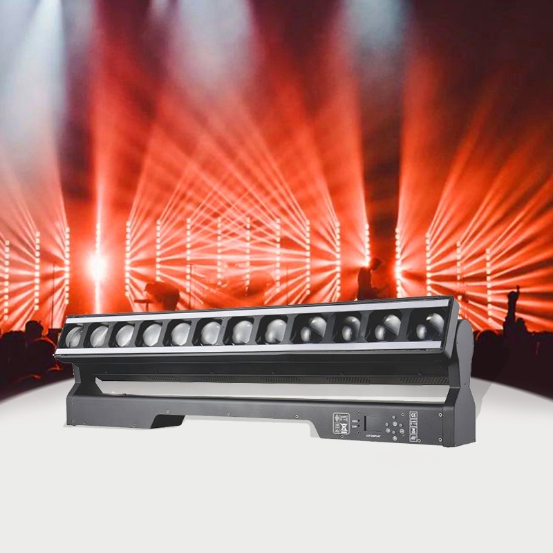 Hong He Design 12*40W RGBW 4in1 led Moving Beam Bar Pixel Zoom