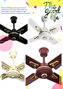 Ventilateur de plafond Metro Classic Turbo 24 pouces à refroidissement par air avec haute vitesse de rotation pour le Bénin, le Nigéria et <span class=keywords><strong>Abidjan</strong></span> - Product Image 6