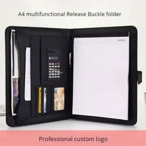 Carpeta de Documentos Personalizada de Cuero PU con Cierre de Cremallera para Negocios - Product Image 4