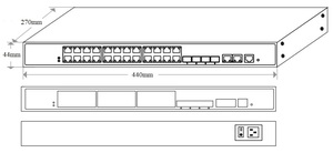 Switch PoE géré avec 24 ports PoE 10/100/1000/2500M et 2 ports RJ45 Uplink 1/10G, 4 ports SFP+ Fibre 1/10G - Product Image 4