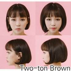 Parrucca per piedi bicolore marrone 20729526 con prodotto per capelli umani a Volume aumentato - Product Image 1