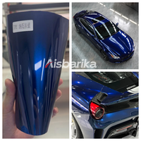 Film de protection de peinture (PPF) en TPU bleu Navarra, auto-réparant, brillant, métallisé, pour changement de couleur, film vinyle automobile