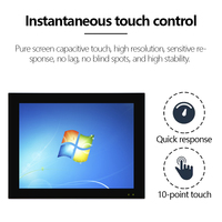 Monitor Industrial de 7-27 Pulgadas con Linux/Win10/11, Todo en Uno, Integrado/Montado en Pared, Panel Táctil de Aleación de Aluminio, PC