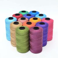 Fil à tricoter à la main en polypropylène 1,5 mm, 100g/rouleau, respirant, confortable, haute ténacité, effet soie glacée, teint, pour l'été