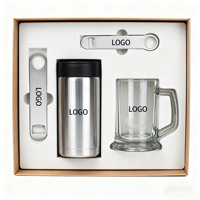 Logo personnalisé IPA artisanat Pilsner verre à bière sur pied coffret cadeau avec boîte de luxe pour hommes fête des pères anniversaire de retraite