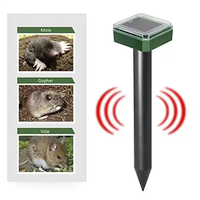 Répulsif solaire pour animaux, répulsif ultrasonique, dissuasif pour chiens, chats, oiseaux, souris, taupes