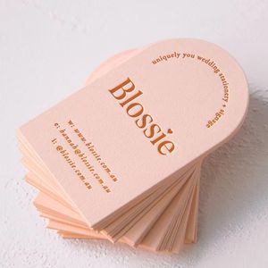 Kartu nama kertas seni dengan logo warna-warni custom, cetak ucapan terima kasih berkualitas tinggi untuk promosi - Product Image 4