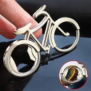 금속 자전거 모양의 병뚜껑 오프너 열쇠 고리 모터 캡 오프너 로고 인쇄 선물 자전거 웨딩 맥주 병따개