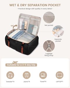 Sac à dos de voyage d'affaires approuvé pour le transport aérien, 40L, avec 3 cubes de rangement - Product Image 6