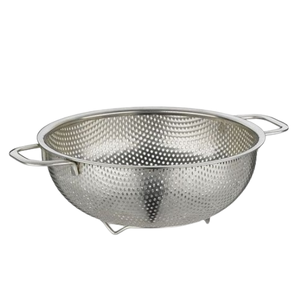 Coladores microperforados, coladores, cesta de colador de metal con mango largo para escurrir, enjuagar, lavar - Product Image 4
