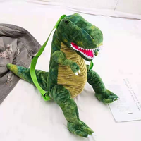 Sac de dinosaure animal de dessin animé transfrontalier sac à dos en peluche tyrannosaure Triceratops sac pour enfants