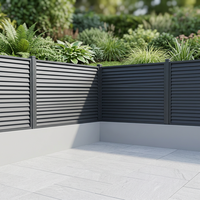 Valla de Jardín Moderna de Aleación de Aluminio con Punta de Lanza, Valla de Privacidad para Exteriores de 6 Pies para Casas y Granjas, Fácil Montaje, Modelado 3D, Impermeable