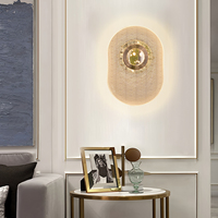 Applique murale LED capsule contemporaine 10W, texture labyrinthe, aluminium et acrylique, intensité variable, 3 couleurs, style nordique minimaliste pour intérieur