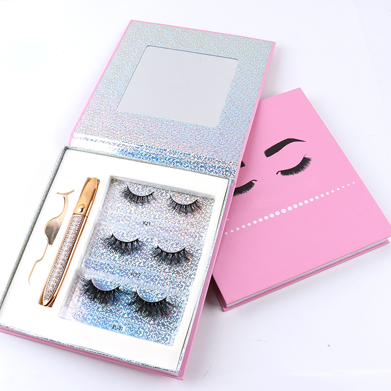 Colle de cils de marque privée cachemire vegan faux cils adhésifs brun dropshipping vison boîte d'emballage de cils