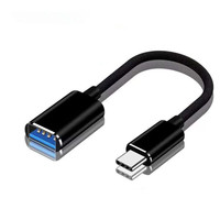 Câble adaptateur OTG tressé, Type C et Micro USB vers USB A, pour clé USB, souris, clavier, transfert de données pour téléphone Android, câble OTG