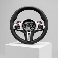 Volant sport en cuir à 3 branches avec palettes de commande pour F02 F30 F31 535i Z4 318i X3 X5 F15 M4 F82, fabriqué en usine