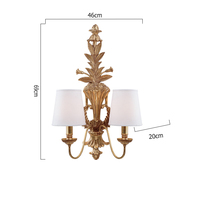2 lampes murales LED dorées, modèle de luxe de bonne qualité, en laiton, éclairage d'intérieur, luminaires pour le salon, les escaliers