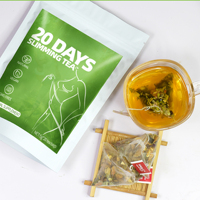 Sachets de tisane amincissante pour perte de poids mélangés à des herbes naturelles Feuille de Moringa séchée Mandarine Peel Cassia Seed Detox Tea