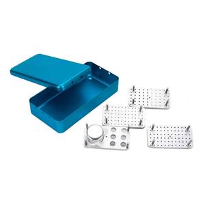 Support multifonctionnel pour fraises dentaires, conteneur polyvalent autoclavable avec quatre compartiments - Product Image 6