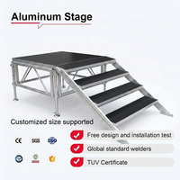 Petite scène de concert portable réglable pour l'extérieur, podium, plateforme, structure en aluminium, plateforme de scène
