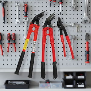 Cesoie <span class=keywords><strong>a</strong></span> Manico Lungo per Taglio Nastri, Utensile Manuale per Tagliare Cinghie in <span class=keywords><strong>Ferro</strong></span> e Acciaio 12-24 Pollici - Product Image 1