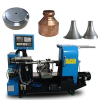 Machine à filer CNC automatique simple et économique X-550, précision de positionnement de 0,04 mm, 3 stations d'outils, traitement des métaux Keyuan 808