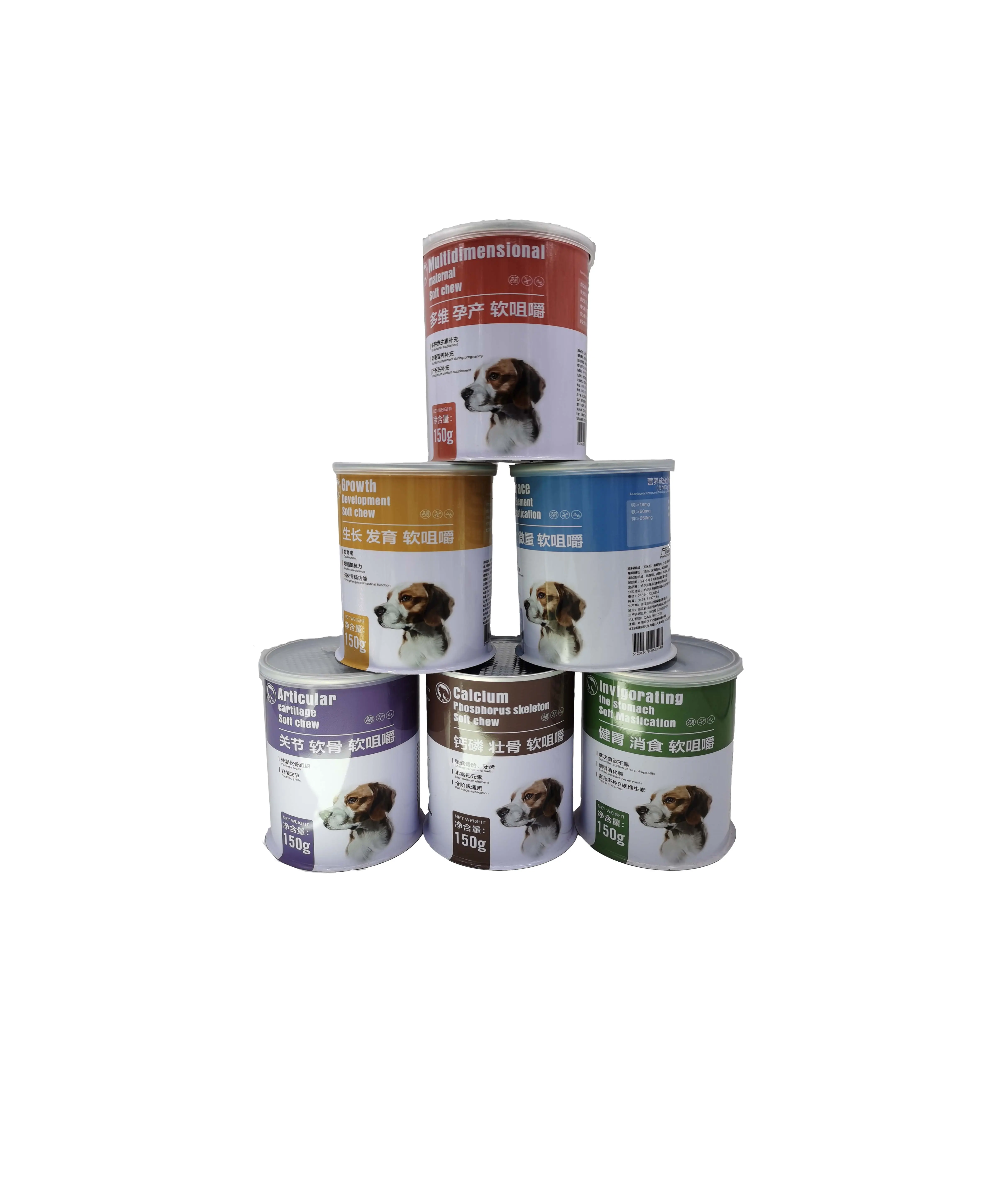 BPA Free Round Tin Can 100% Safety for Dog Cat Puppy Food Packaging Colorful Printed Tin Can