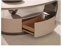 Ensemble de tables basses de salon en pierre, design minimaliste de luxe moderne, style italien créatif et simple, en vente