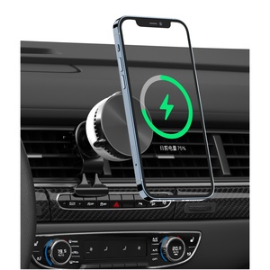 Car Wireless Charger MEMO GW03 Magnetic Wireless Car Charger 15W for iPhone with Phone <b>Cooler</b> for Cooling Phone - Product Image 1