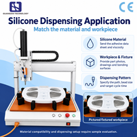 Distributeur de liquides automatique programmable à 3 axes Guangxin pour silicone, colle filetante, adhésif rouge, graisse lubrifiante et adhésif UV