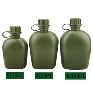 Muestra gratuita: Cantimplora táctica para senderismo al aire libre con funda de transporte, cinturón y botella de agua (3 piezas con asa) - Product Image 4