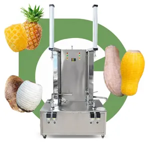 Automatic Squash Pineapple Honeydew Melon Coconut Brown Skin Peel Machine Fruit Process Equipment Cantaloupe Peeler