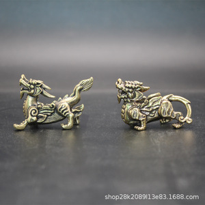 Brass Pixiu <b>Car</b> Keychain <b>Ornament</b> Decorative Lucky Charm Key Pendant Home Gift Personal Gift - Product Image 5