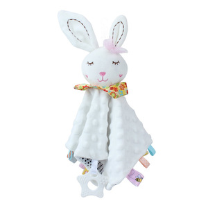 Vente en gros de jouets pour bébés, tissu de confort pour animaux, super doux, doublure en maille, anti-stress, certifié sécurité, serviette à bavoir - Product Image 4