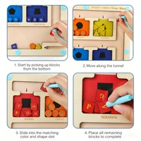Juguete de Conteo de Números para Educación Temprana Montessori, Tablero de Cálculo Matemático con Dedos, Herramienta de Enseñanza de Matemáticas Preescolar
