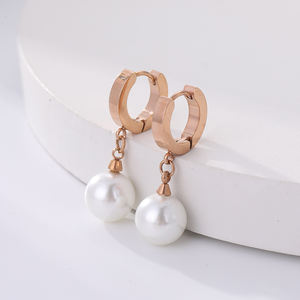 Conjunto de joyería de acero inoxidable chapado para mujer de alta calidad para mujer Pendientes DE DISEÑO DE ACERO INOXIDABLE - Product Image 4