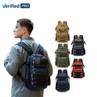 Sac à dos tactique unisexe en gros, tendance, imperméable, en polyester, avec fermeture éclair, camouflage Molle, capacité de 20 à 36 L
