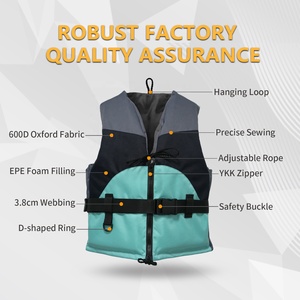Gilet de sauvetage ISO 50N pour le surf, en tissu Oxford, équipement de sports nautiques, équipement offshore, aide à la natation, gilet de sauvetage pour jeunes <span class=keywords><strong>et</strong></span> adultes - Product Image 3