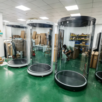 AWSTOUCH Kiosco Holográfico Digital con IA de 75 Pulgadas, Soporte Vertical para Piso, Guía Virtual OEM, Pantalla de Holograma Interactiva, Soporte SDK
