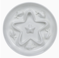 Bestcera - Gamelle en céramique anti-étouffement pour animaux de compagnie, pour une alimentation lente, plaque à lécher, gamelle pour animaux, gamelle pour chat résistante aux chutes, gamelle pour chat à alimentation lente